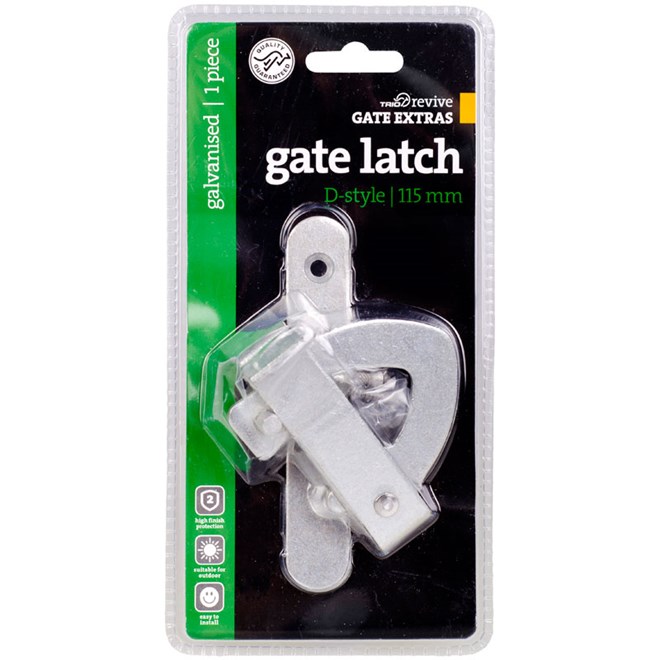 Trio Revive Latch Gate D Type Zinc