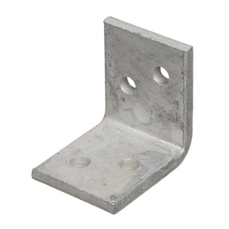 Zenith Hot Dipped Galvanised Angle Bracket 50 x 50 x 40 x 5mm M6 Hole