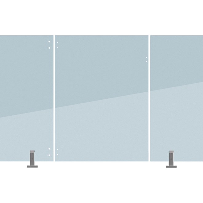 Frameless Glass Fencing Hinge Panel 12mm Thick 1000 W x 1200mm H