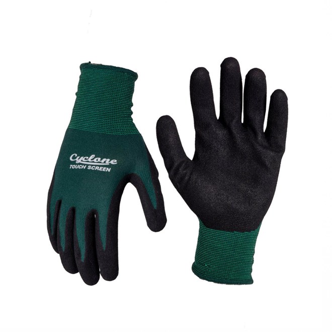 Cyclone Touch Screen Garden Gloves Medium