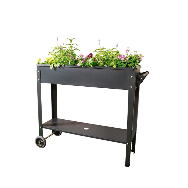 Stratco Raised Garden Bed Cart Grey