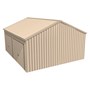 Domestic Gable Roof Shed Double Garage 5.45 x 6.21 x 2.4m Gutter Side Roller Door Merino