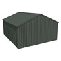 Domestic Gable Roof Shed Double Garage 5.45 x 6.21 x 2.4m Gutter Side Roller Door Slate Grey