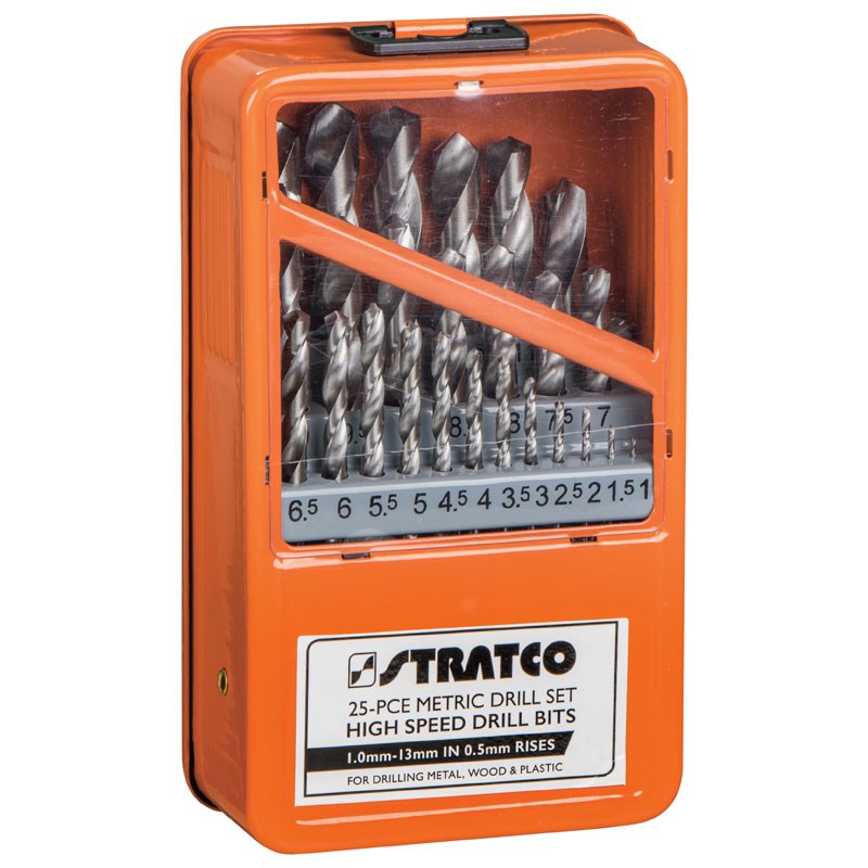 Stratco 25 Piece Drill Set