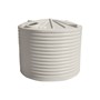 Round Poly Water Tank 10000L Smooth Cream