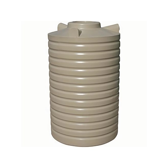 Round Poly Water Tank 2000L Banyan Brown