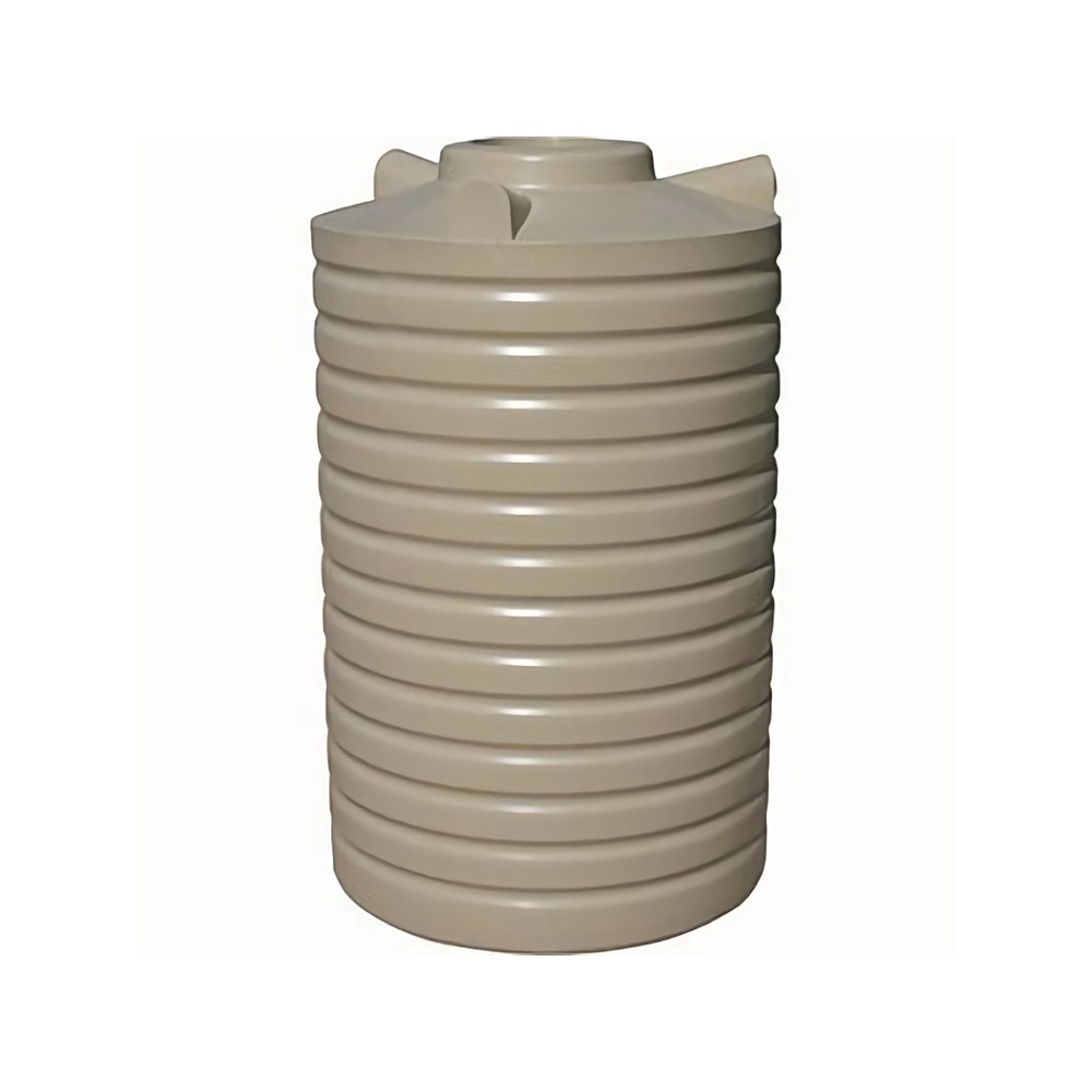 Round Poly Water Tank 2000L Gull Grey