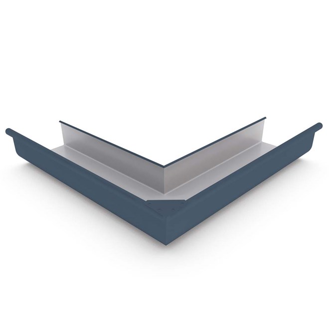 Quad Gutter 175 External Mitre Dark Stone