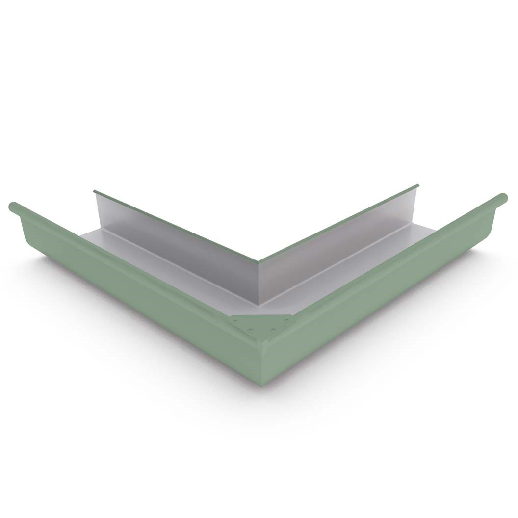 Quad Gutter 175 External Mitre Mist Green