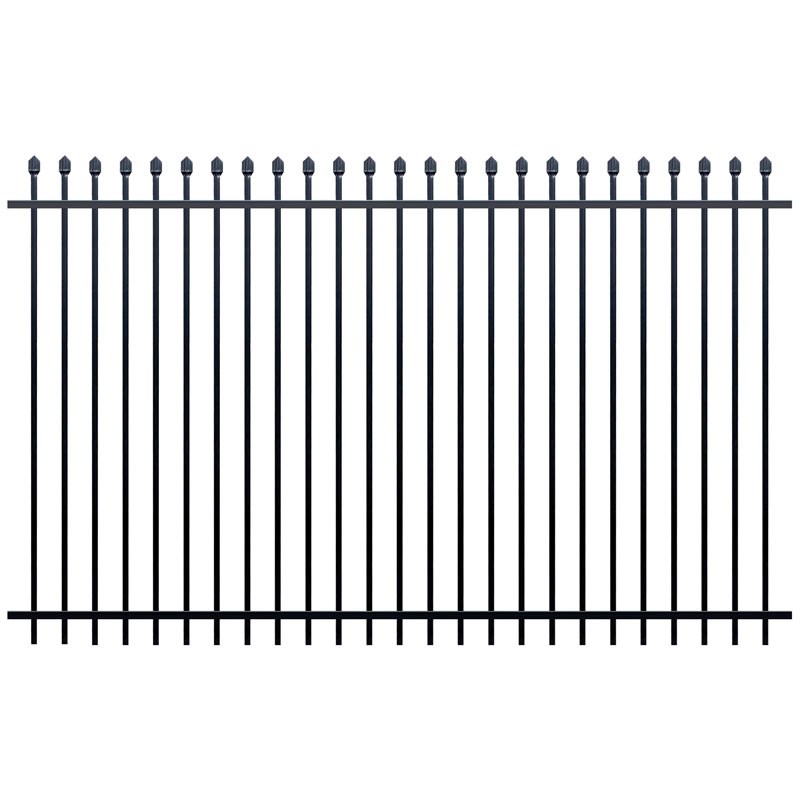 Squash Top Fence Panel 2400 x 1800mm Black