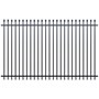 Squash Top Fence Panel 2400 x 1800mm Black