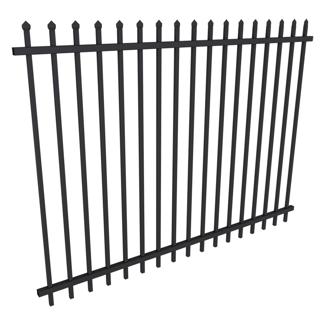 Squash Top Fence Panel 2400 x 1800mm Black