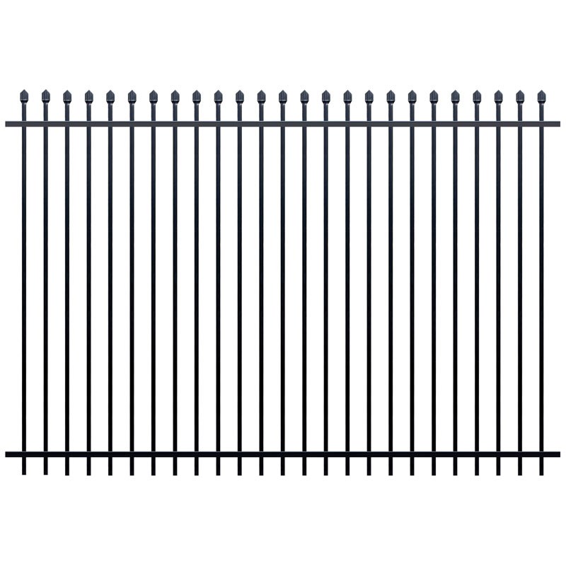 Squash Top Fence Panel 2400 x 2100mm Black