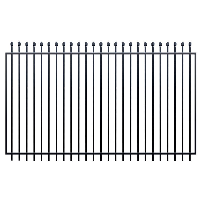 Squash Top Fence Gate 2450 x 1800mm Black