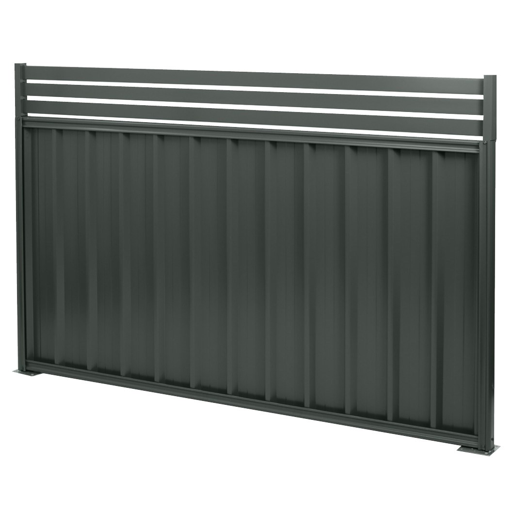 Good Neighbour Screen Top Slats Slate Grey 3 Pack