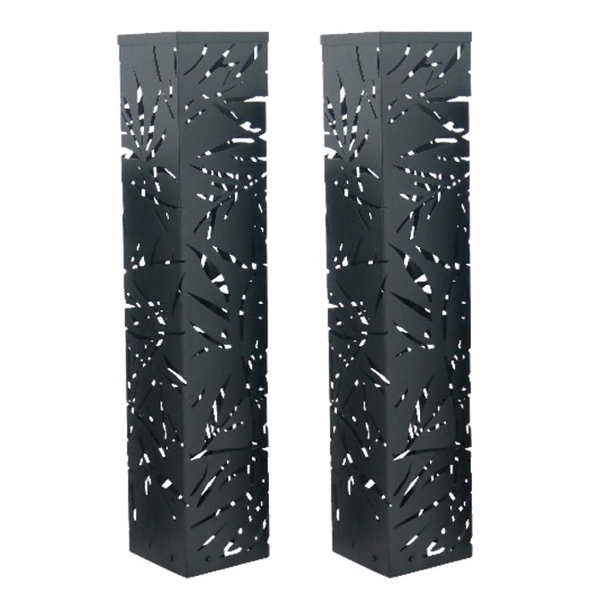 Black Jungle Steel Solar Towers 2 Pack - Large