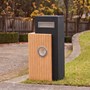 Maverick Charcoal Pillar Letterbox