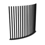 PIK Fencing 90 Degree Curved Corner Panel Satin Black