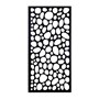 Painted Decorative Screen Pebble Black 600x1200mm