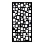 Painted Decorative Screen Squares Black 600x1200mm