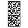 Painted Decorative Screen Squares Black 600x1200mm