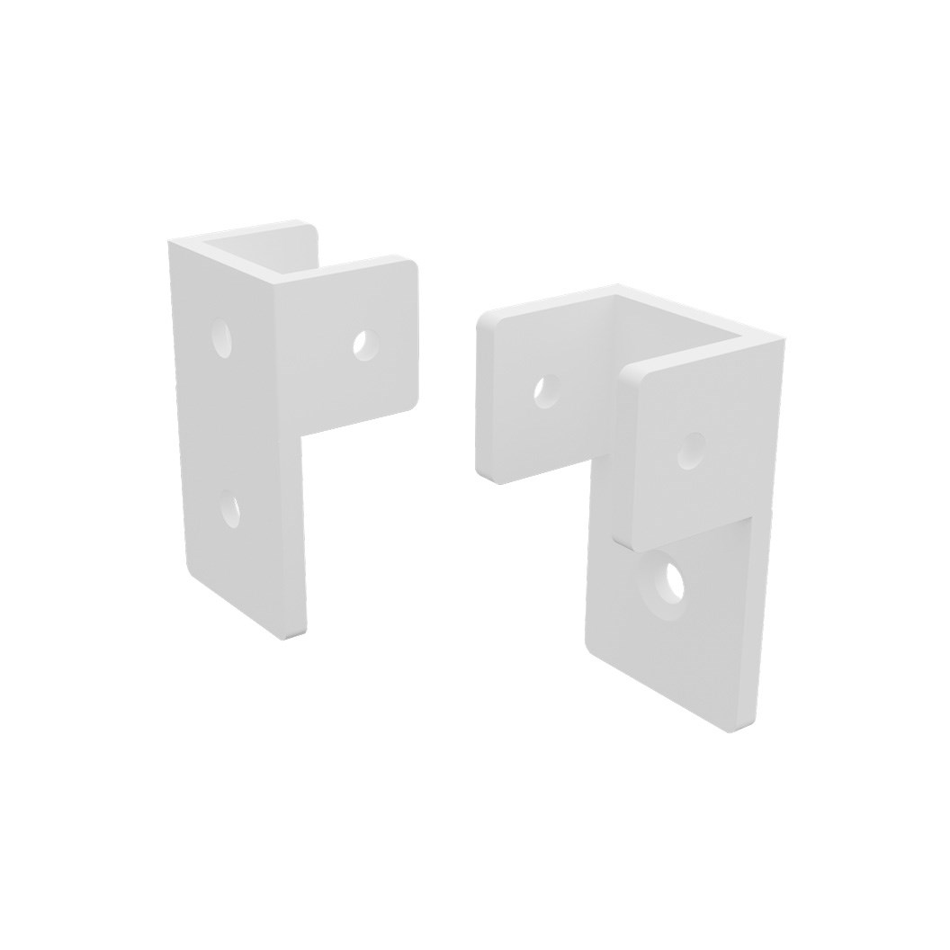 Barr Extended C Bracket Kit Pearl White - 4Pk