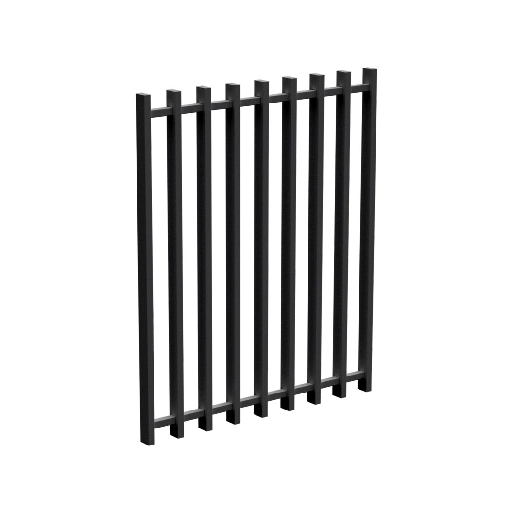 Barr 1200mm x 975mm Gate Satin Black