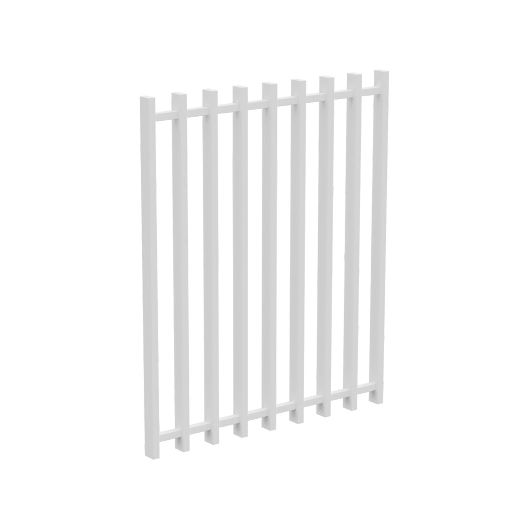 Barr 1200mm x 975mm Gate Pearl White