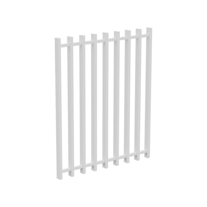 Barr 1200mm x 975mm Gate Pearl White