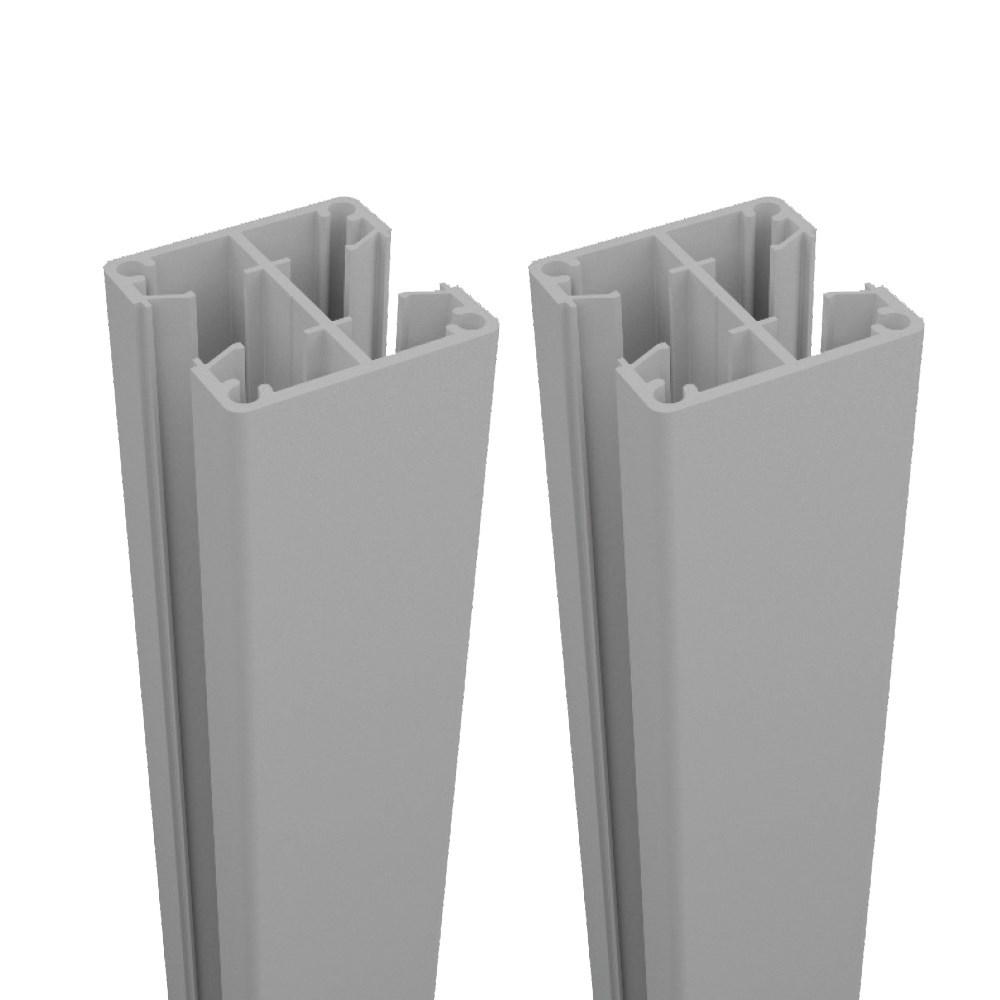 Quickscreen Plus 65mm x 2400mm 2-Way Post Twin Pack Slate Grey