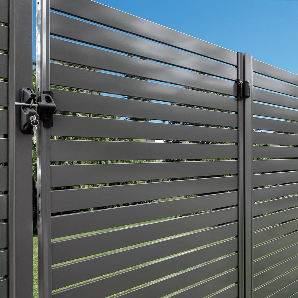 Ezi-Slat Gate Kit 10mm 1000mm Slate Grey