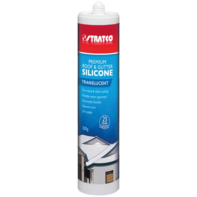 Stratco Premium Roof & Gutter Silicone 300g - Translucent