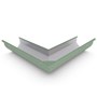 Smoothline Gutter External Mitre Slotted Mist Green