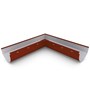 Smoothline Gutter Internal Mitre Slotted Heritage Red