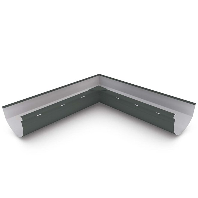 Smoothline Gutter Internal Mitre Slotted Slate Grey