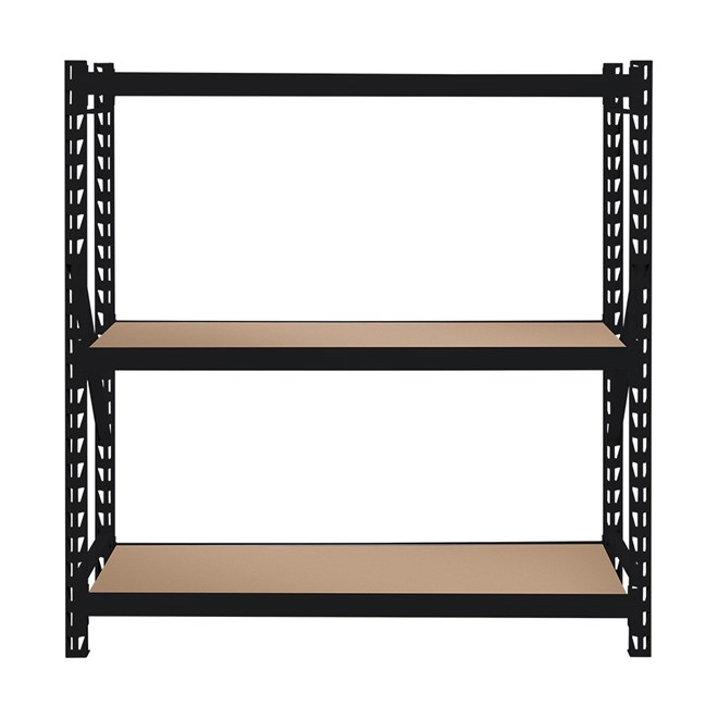 Heavy Duty 3 Shelf Black Unit