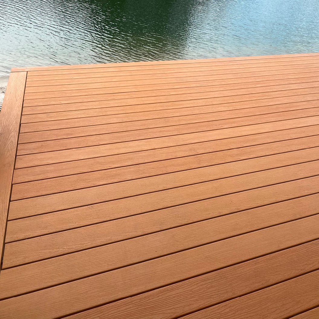 ModWood XTREME GUARD® Composite Decking Board Golden Sand Grooved 137x23