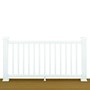 Trex® Transcend Rail Kit With Square Balusters Classic White 2.32 x 1.06m