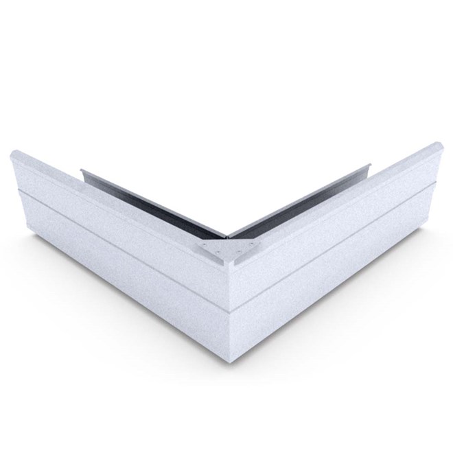 VFM Gutter External Mitre Zinc/Aluminium