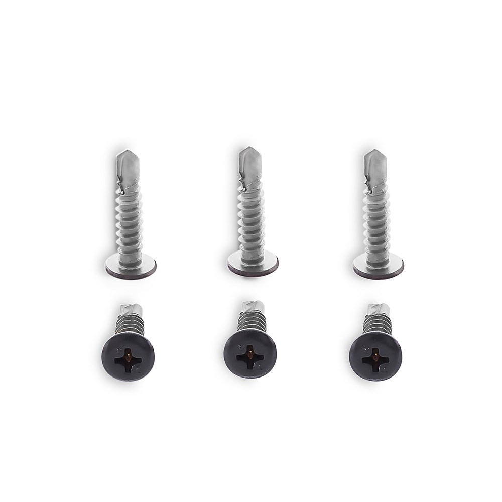 Ezi-Slat Wafer Tek SDT Screw 25mm Gun Metal Grey